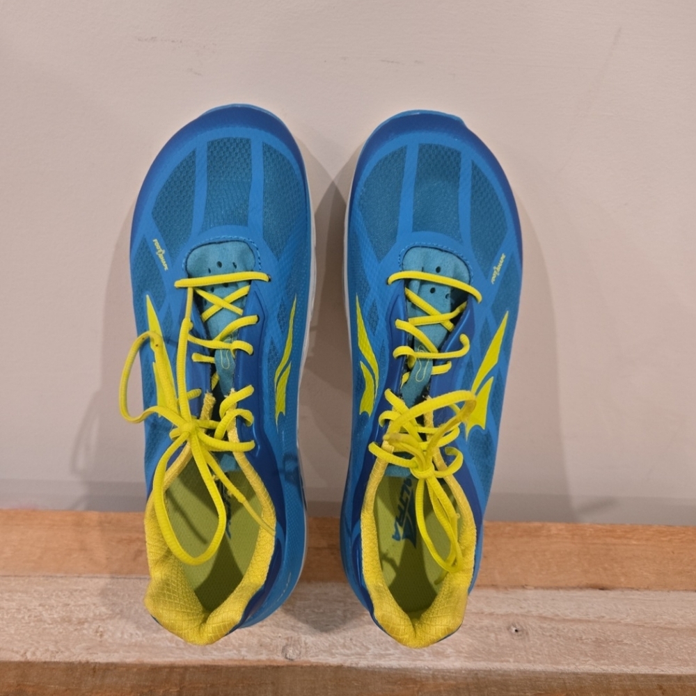 Altra Duo Womens 10 Blue Yellow White Trainers Running Shoes AFW1838F4 - Picture 7 of 10
